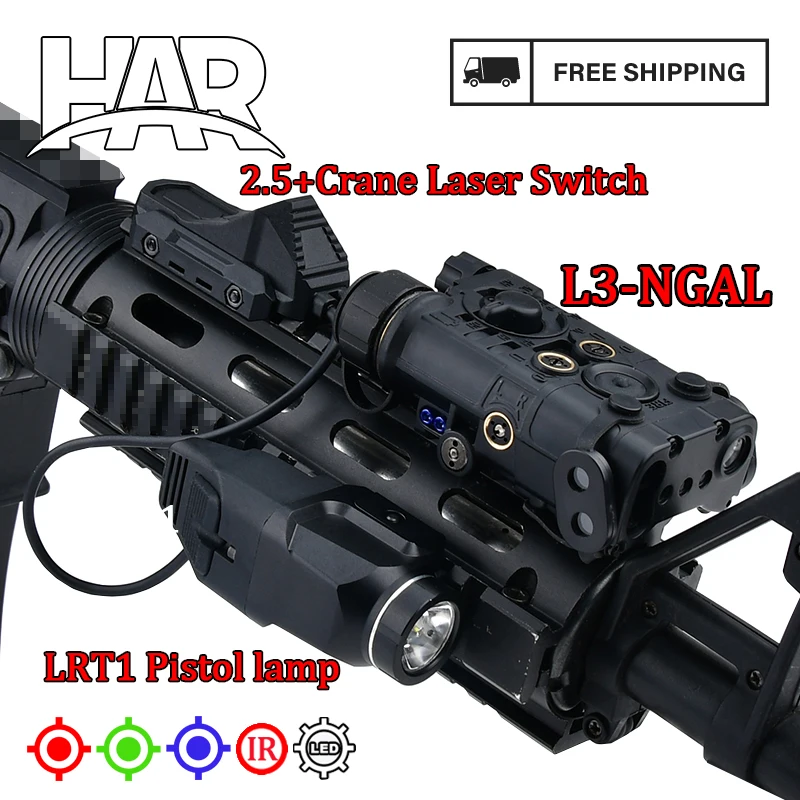 

WADSN TR7 M300 M600 X300 X400 NGAL Pistol lamp AXON SWITCH Weapon LR1 Strong Flashlight LED Hunting for GLOCK 17 19 FIT 20MM RA