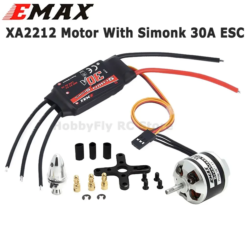 محرك EMAX XA2212 820KV 980KV 1400KV مع Simonk 30A ESC مع مجموعة دعائم 1045 لطراز RC لطائرة رباعية F450 F550 RC