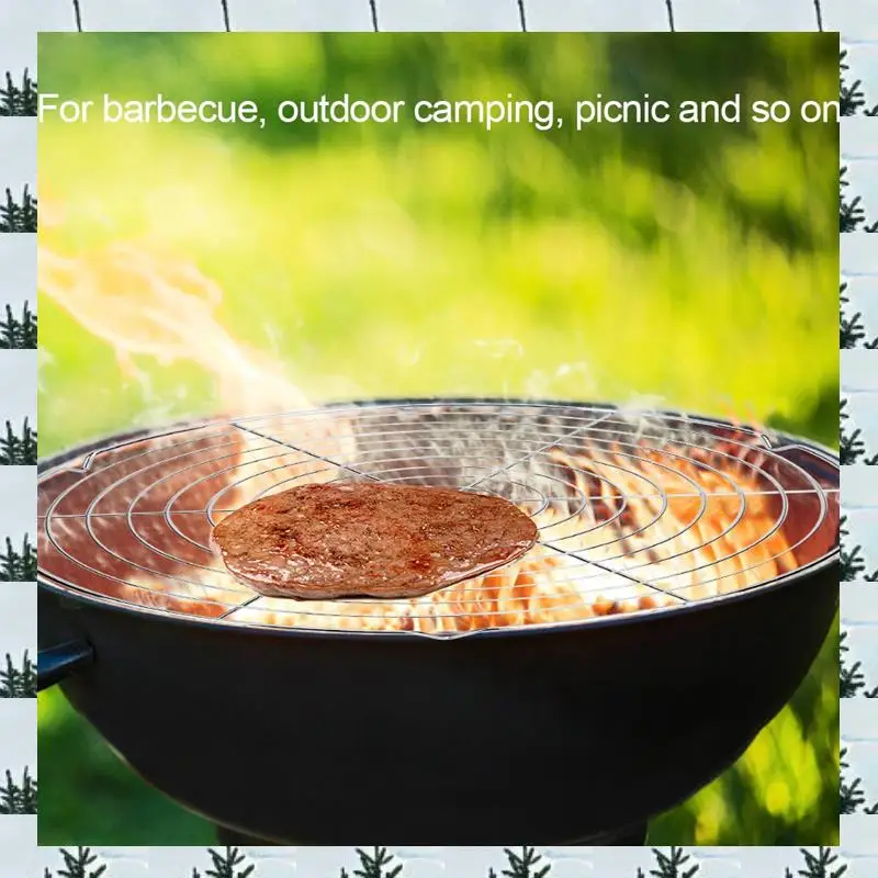 

ABLG BBQ Grill Round Grill Outdoor Picnic Tools Cake Cooling Rack
