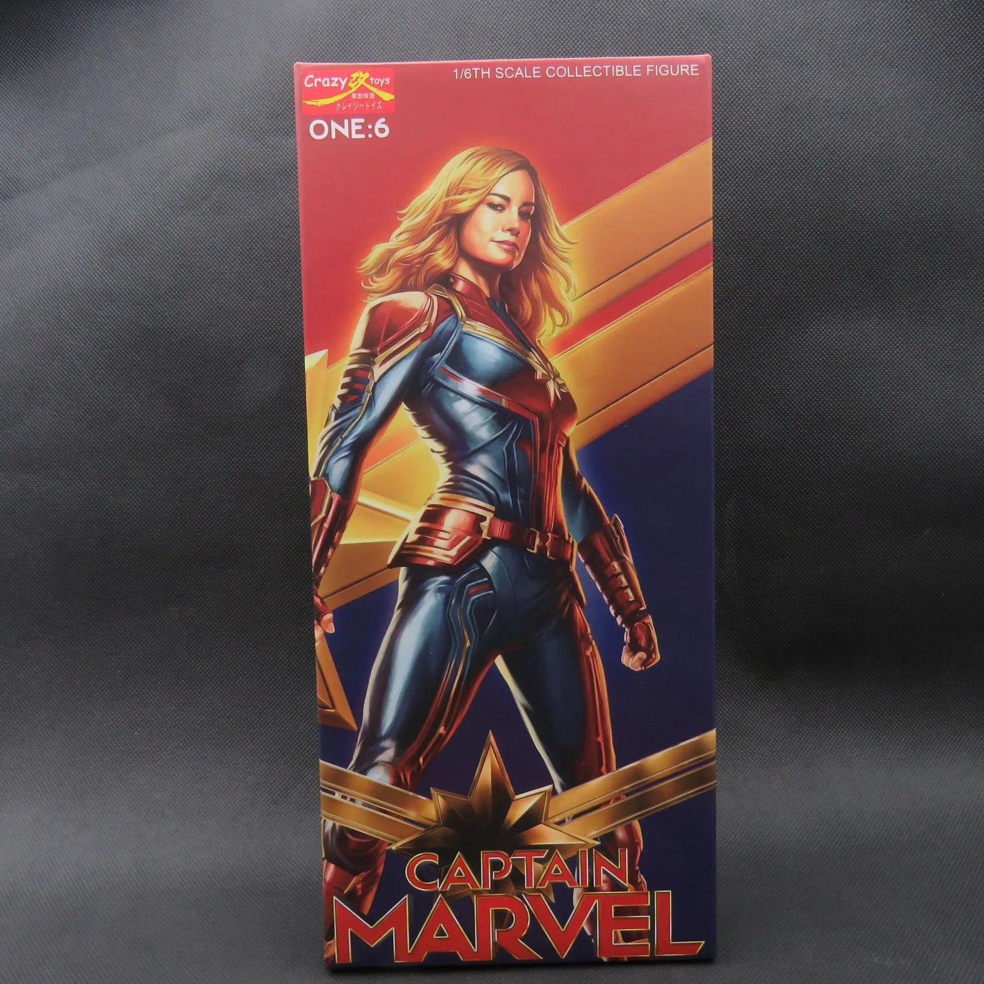 Figurka filmowa Kapitan Marvel, model akcji z PVC, statuetka, zabawka, lalka, dekoracja na biurko, przedmiot kolekcjonerski, prezent, w pudełku