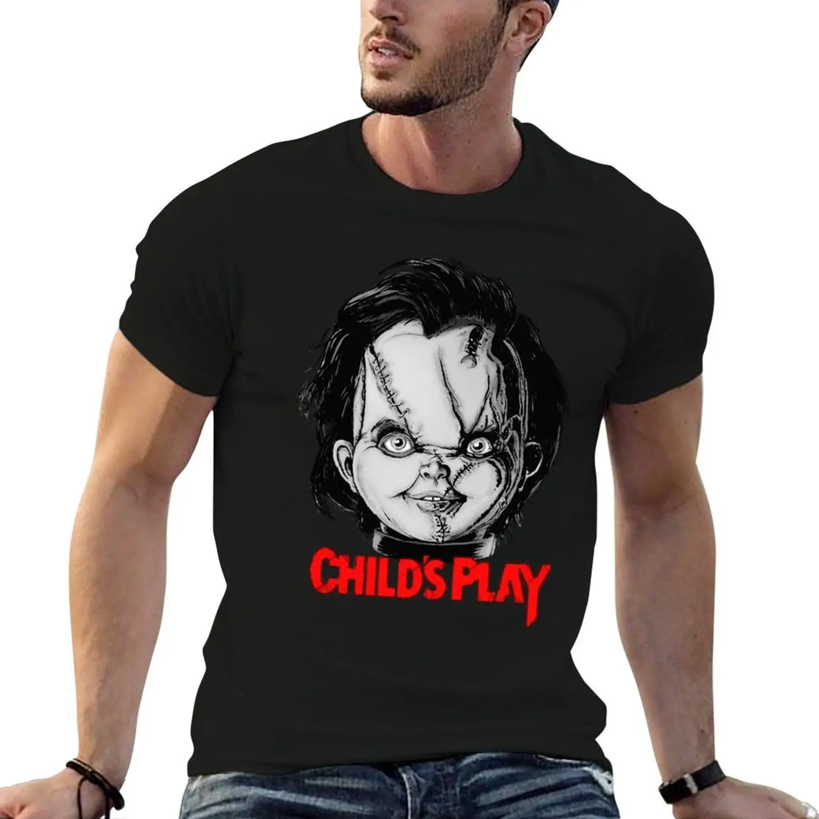 

Chucky T-Shirt essential t shirt man t shirts for men t shirts for man pack cotton T-shirt