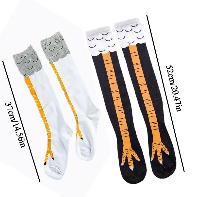 Kaus Kaki Kaki Ayam Cetak 3D Lucu Kreatif 2025 Kaus Kaki Tinggi Paha Fleksibilitas Tinggi Cosplay Kartun Kaus Kaki Cakar Ayam Lucu Baru