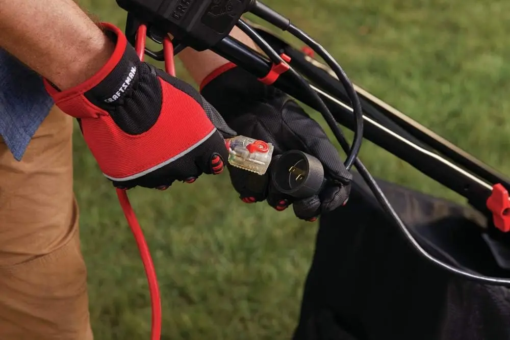 Cortador de grama elétrico, 20 polegadas, com fio, 13Ah (CMEMW213), vermelho