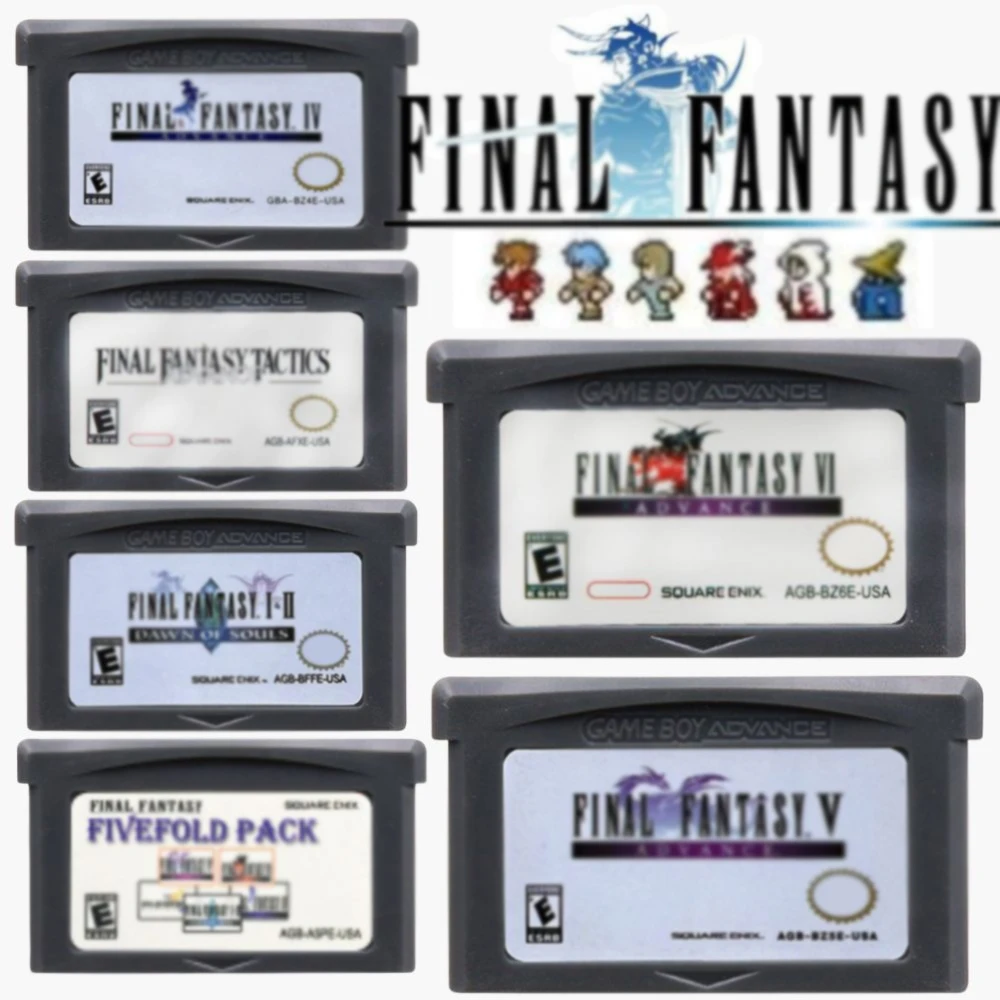 GBA Game Series 32 Bit Video Game Cartridge Console Card Final Fantasy IV Final Fantasy V VI Multi-language