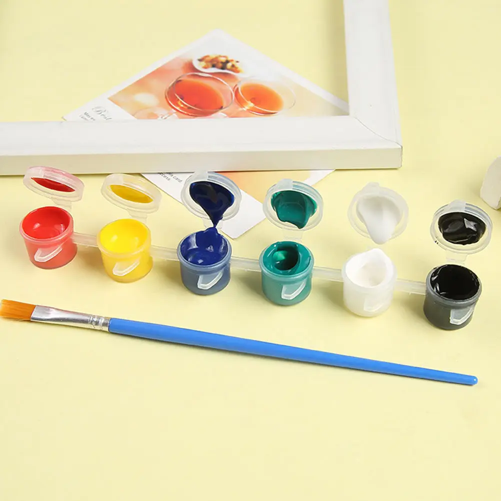 30Pcs Empty Paint Pot Strips Plastic Containers Lids Sealed Storage for Pigments Cosmetics Glitter Powder Paint Pots