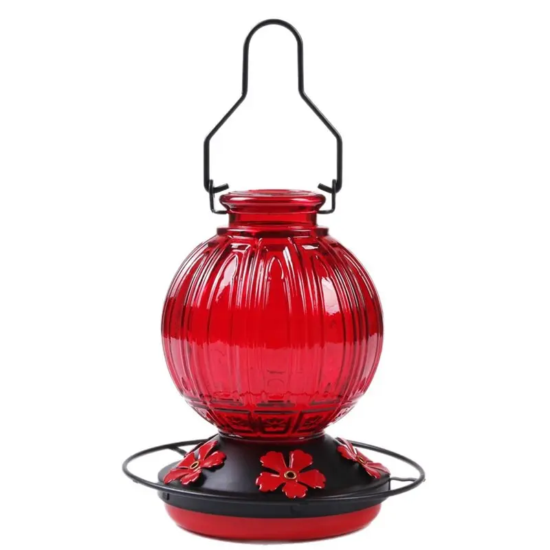 ABDJ-Bee-Proof Ports, mangeoire à colibris en verre avec fosse anti-fourmis, conception étanche, idéale pour l'extérieur