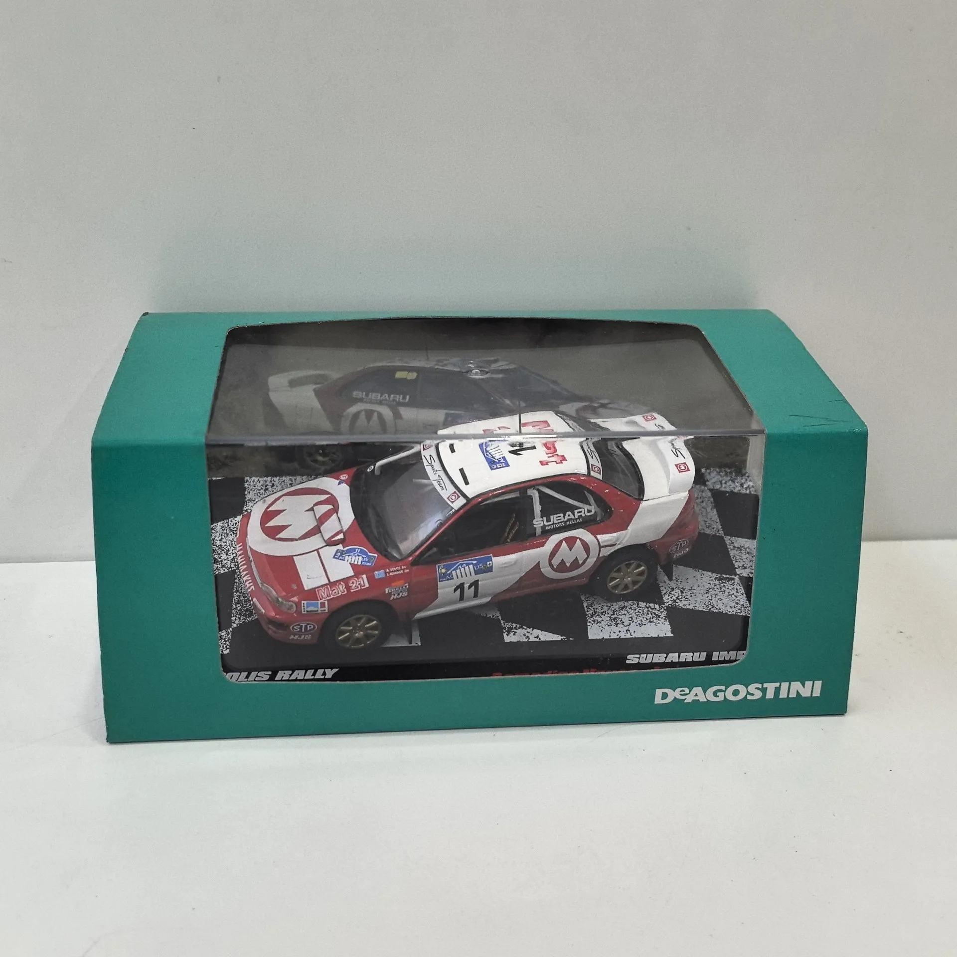 Diecast DEA 1:43 Scale SUBARU IMPREZA #11 WRC 1997 Subaru Racing Alloy Car Model Collectible Toy Gift Souvenir Display Ornament