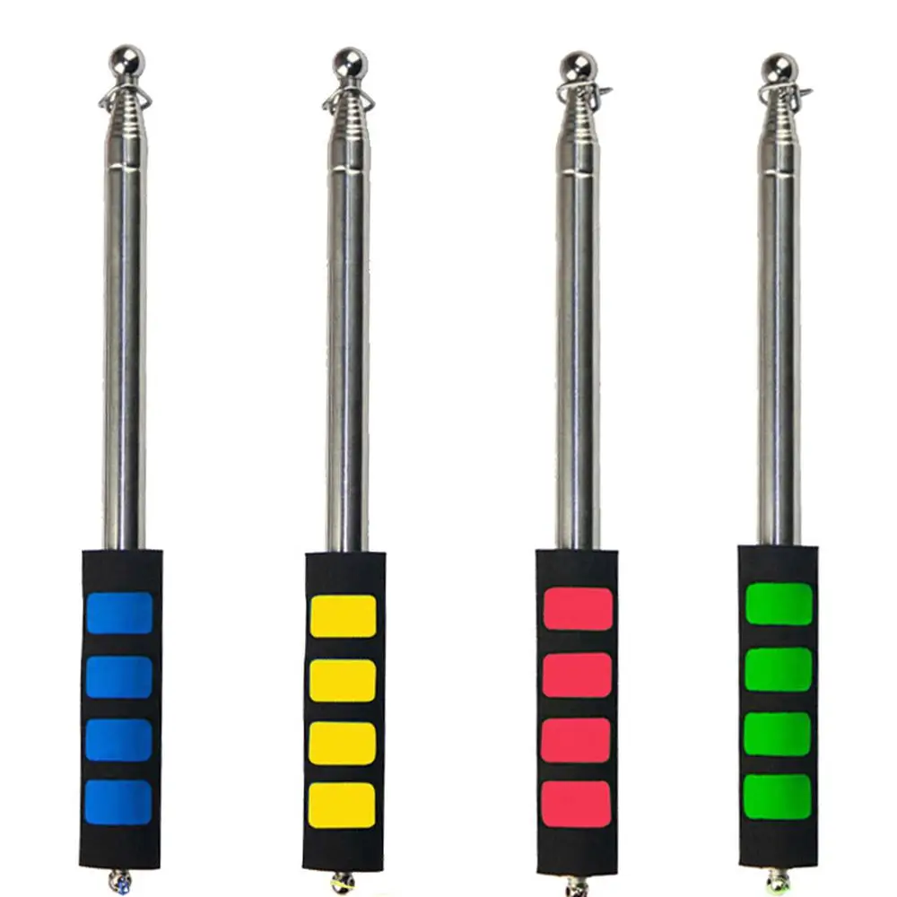 2~5PCS Stainless Steel Durable Multi-purpose Telescopic Teaching Stick Flagpole Tour Guide Game-changing Banner Convenient