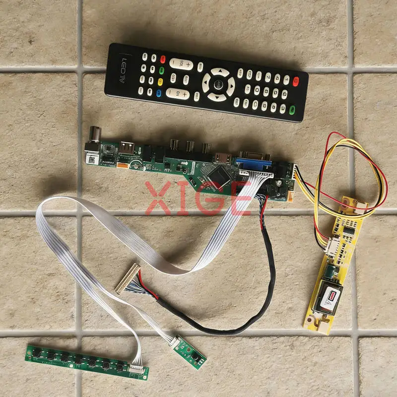 

Matrix Controller Drive Board Fit LTM220MT05 M220Z1 LM220WE1 LTN190W1 LVDS 30-Pin 1680*1050 2-CCFL HDMI+VGA+AV+USB 1680x1050 Kit