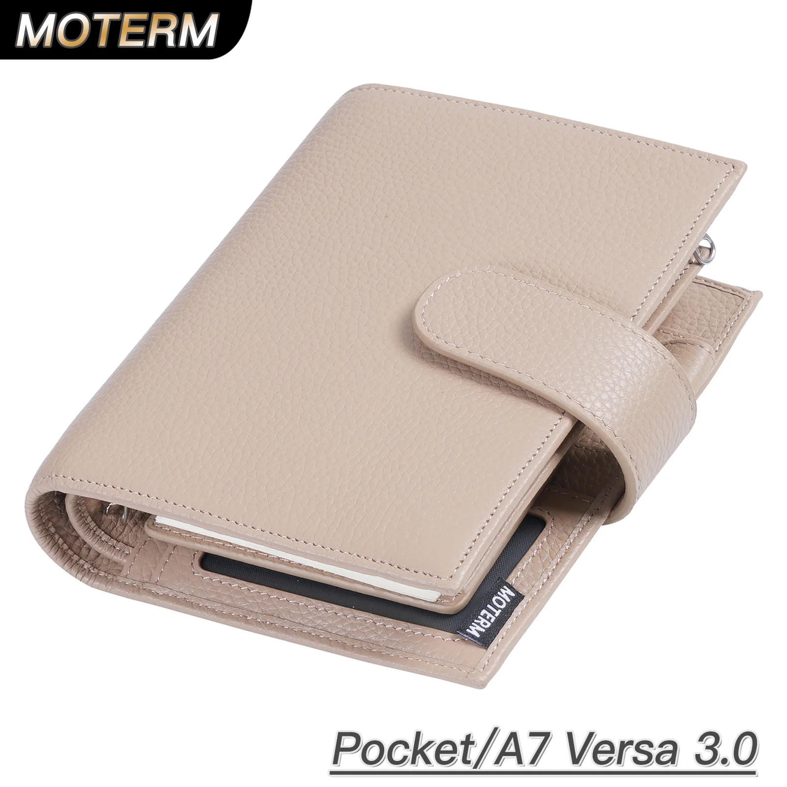 Motherm Pocket Versa 3.0 Organizer con anelli da 19 MM portafoglio Planner stile petbled Agenda multifunzionale diario diario blocco note