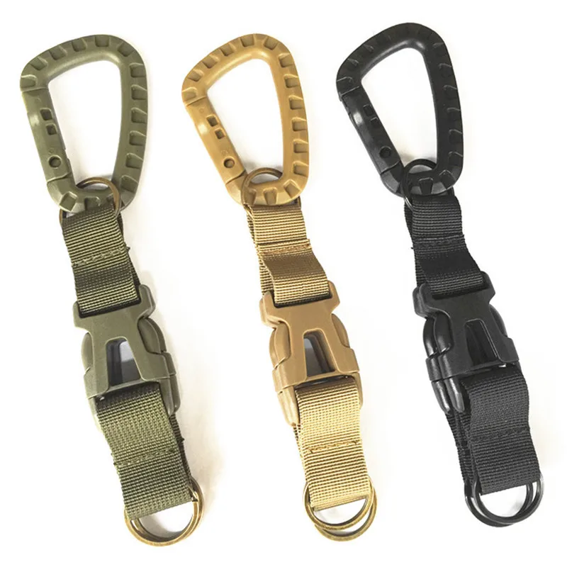 

Outdoor EDC Gear Camping Equipment Carabiner Keychain Buckle Molle Webbing Backpack Strap Belt Clip Hiking Accessories Muti Tool