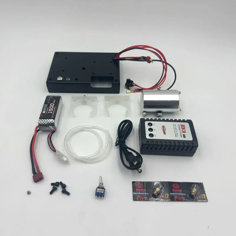 

FS L200AC Methanol Starter Electronic Starter Kit for TOYAN Twin Cylinder Engine Model Kit Silver/Black