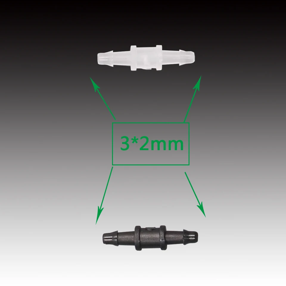 Ink Tube Straight Connector 2mm DX5 Ink Valve Tube Fittings Adapter For Solvent Printer UV Flatbed Printer  Hose Joint