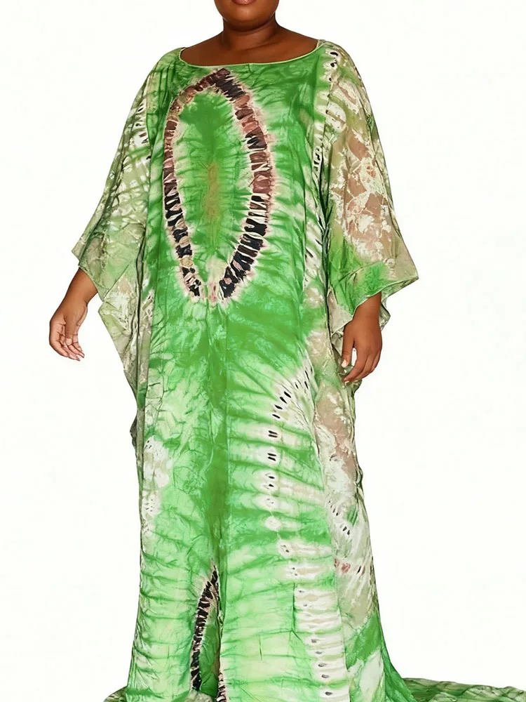 

Африканское платье 2025 года для женщин, мусульманский кафтан Рамадана, длинное платье бубу Анкары, элегантная праздничная одежда