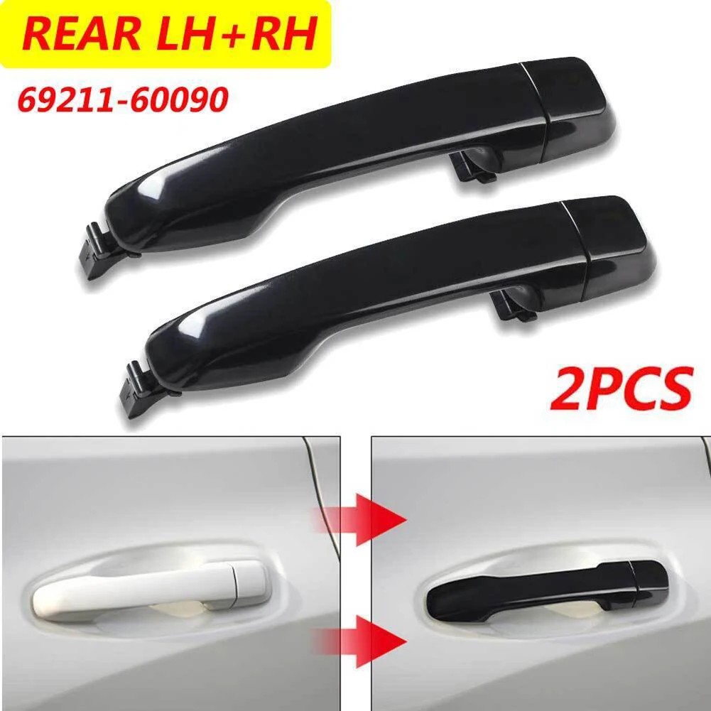 مقبض الباب الخارجي مقبض الباب الخلفي مركبة ABS المواد العلامة التجارية الجديدة ل J150 لتويوتا 2 قطعة أداة عالية الجودة رائجة البيع #4