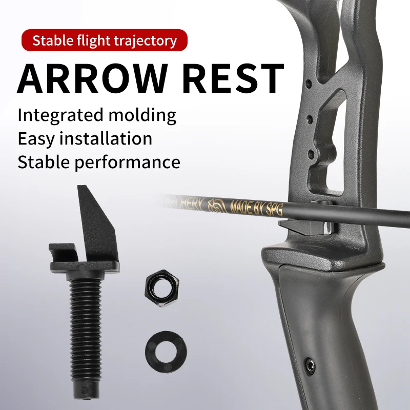 3pcs Archery Arrow Rest Recurve Bow Longbow Plastic Target Shooting Tools Hunting Recirve Professional Magnetic Accessories