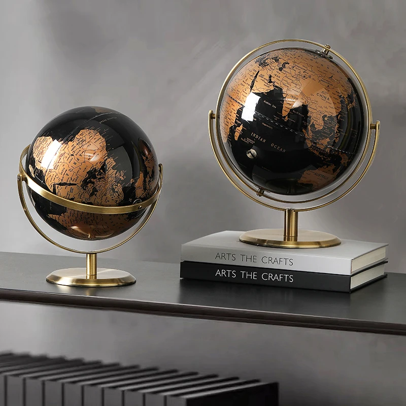 Retro English Globe Map Home Decor World Globe Office Decor Desk Ornaments Geography Kids Education Globe Decor Decoration