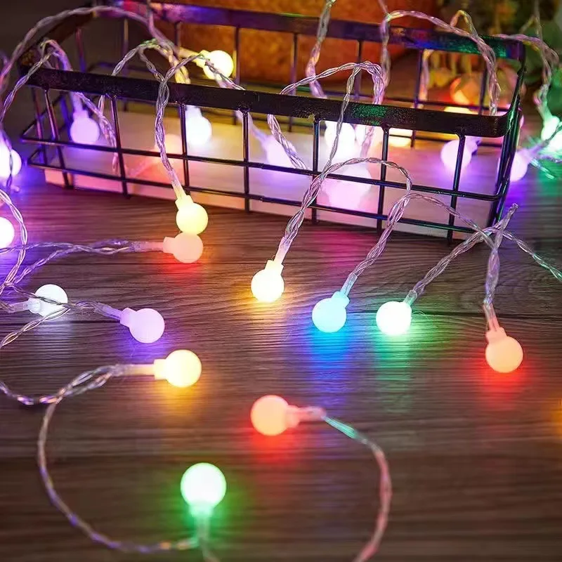 6M USB/Battery Power LED Ball/star/snowflake Garland Lights Fairy String  Lamp Christmas Holiday Wedding Party Lights Decoration