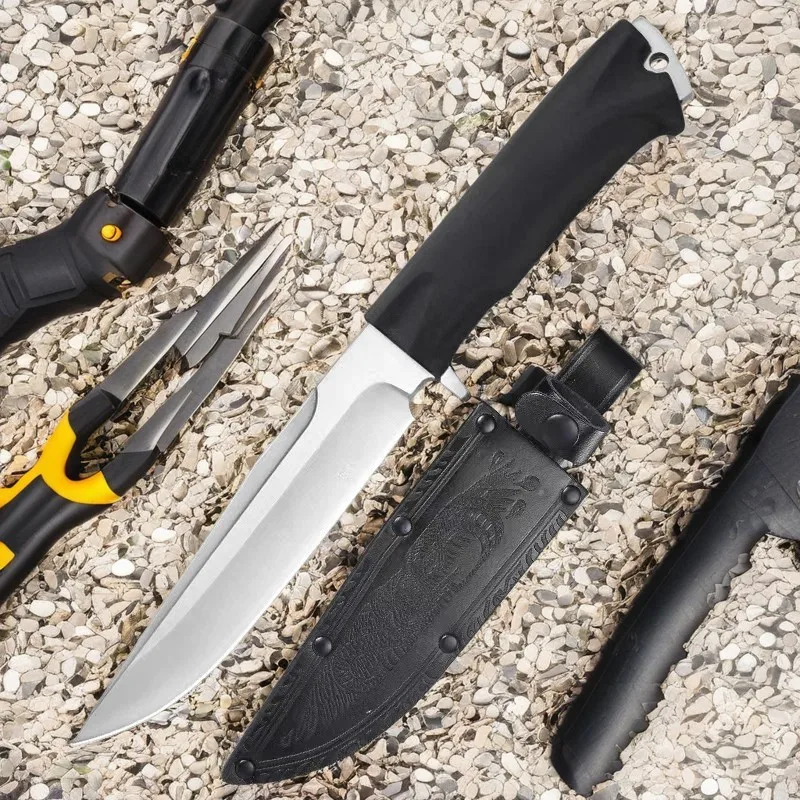 9.3 inch High Quality Outdoor Survival Knife 65*13 Special Steel Military Tactical Knife with Scabbard Bowie Knife