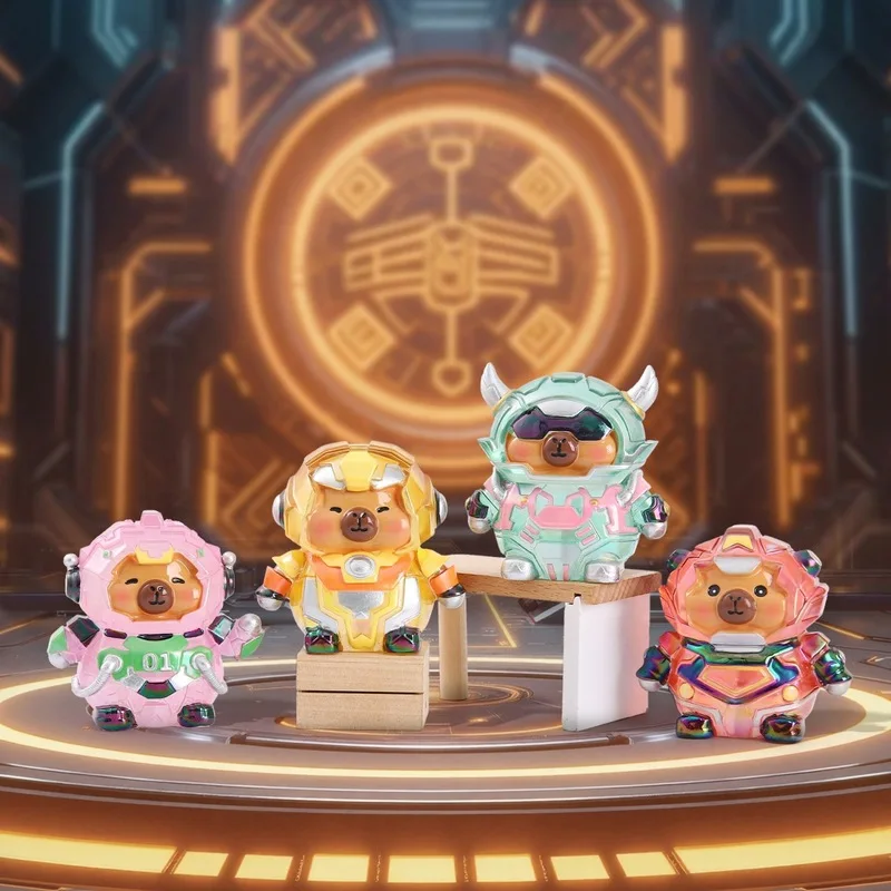 ของเล่นตุ๊กตาคาปิบาร่าเมชาพลังพิเศษสุดฮิต ดีไซน์สร้างสรรค์ทันสมัย กล่องสุ่ม ของตกแต่งโต๊ะทำงานยอดนิยม ขายส่ง