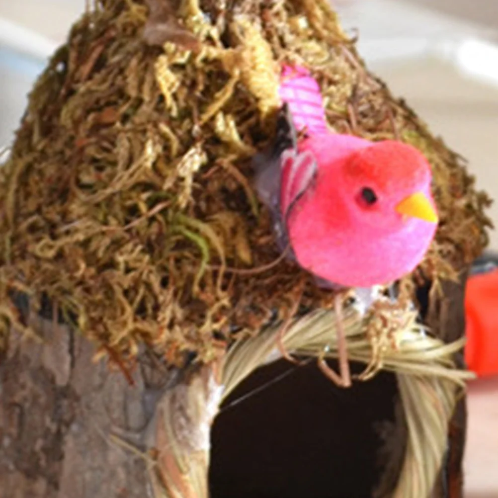 

Bird Nest Decoration Artificial For Easter Spring Imitation Bonsai Cage Table Pet Habitat Handmade