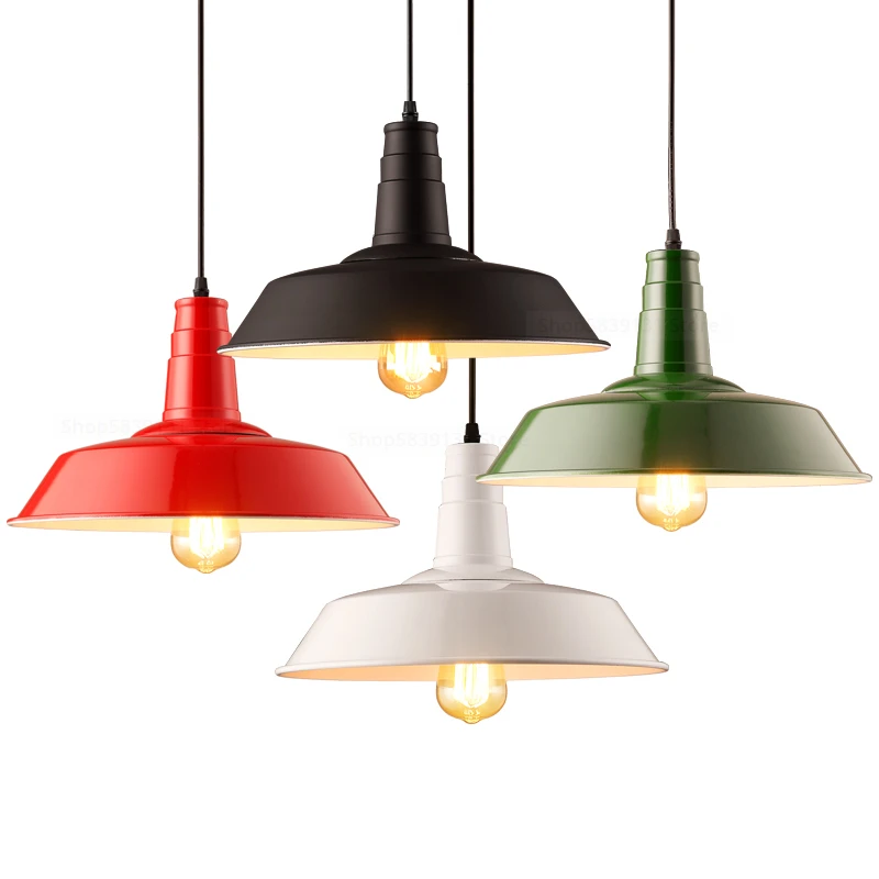 Nordic Industrial Retro Pendant Lights American Vintage Cafe Clothing Store Office Hanging Lamps LED Loft Bar Light Fixtures E27 - Image 6