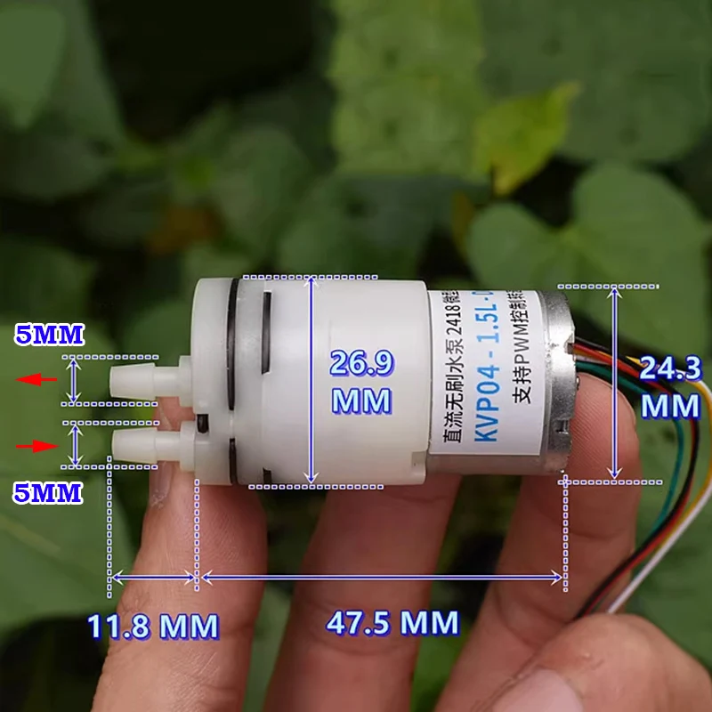 

DC 6V 9V 12V Mini 310 Brushless Water Pump Micro Diaphragm Self-priming Suction Water Pump PWM Control Sampling Pump Long Life