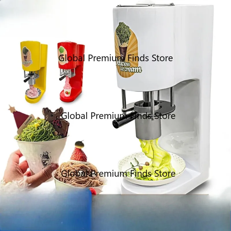 Commercial Small Desktop Italian Pasta Ice Cream Machine Spaghetti Noodle Maker Ice Cream Maker for Business Use