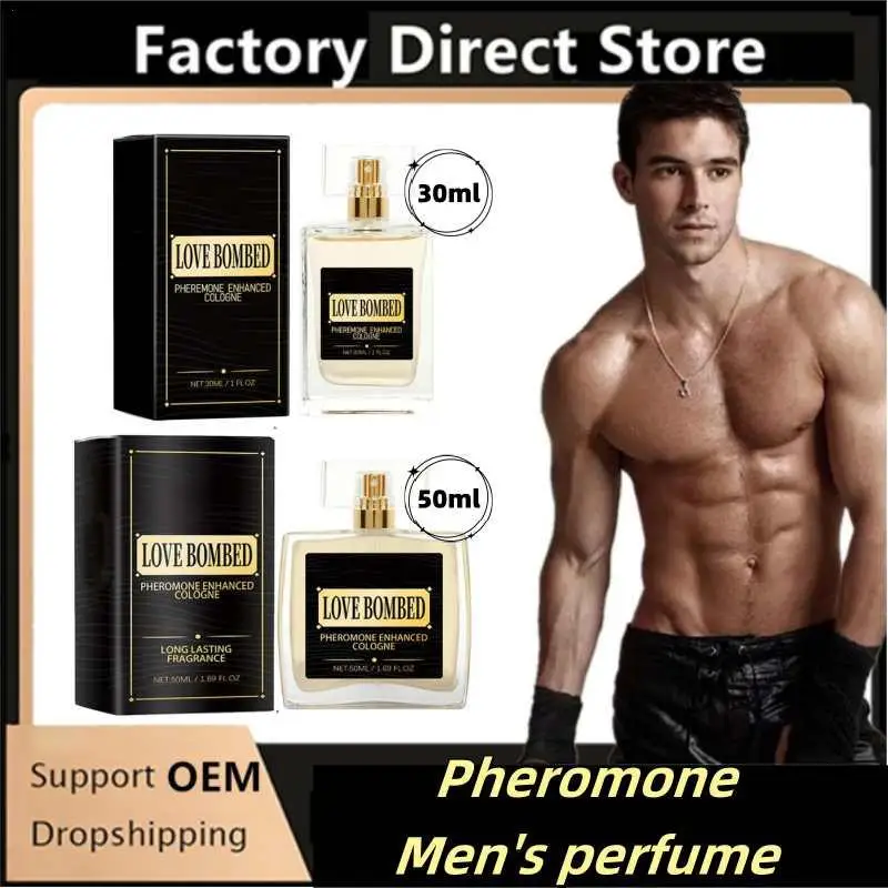 30/50ml Men's Perfumes Originales Para Hombre High Quality Bold Attraction Confidence Infused Long Lasting Pheromones Perfume