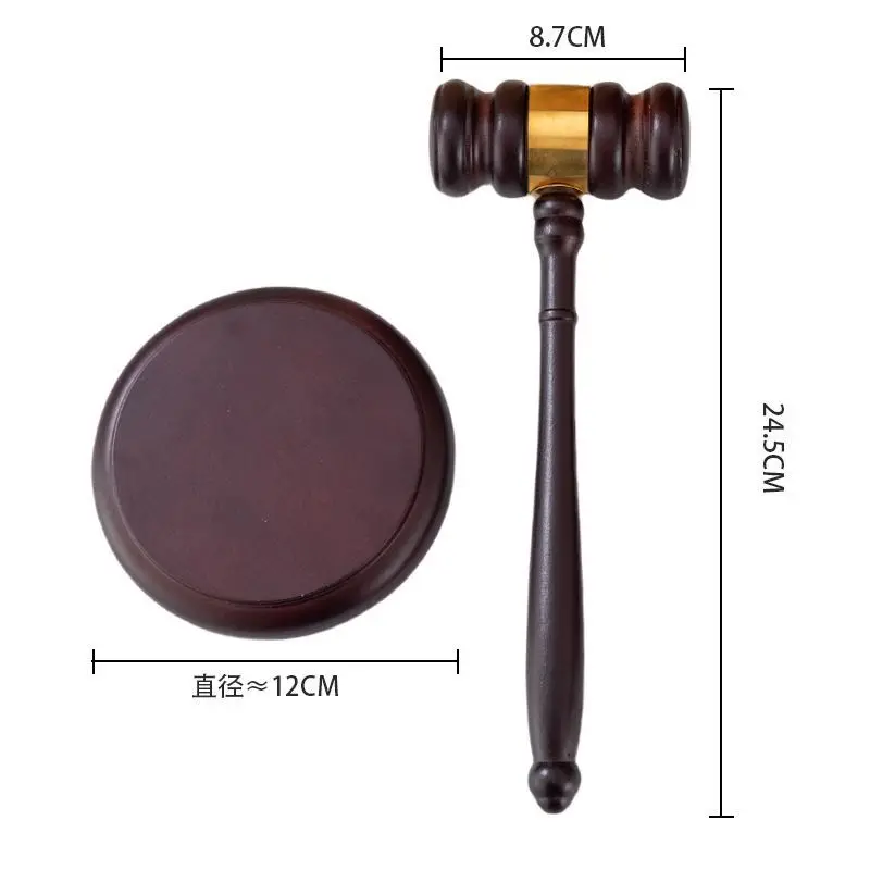 Suitable for Judge Auction Solid Wood Hammer Prop  Court Court  Trial Wooden  Children's Toys Catch Zhou