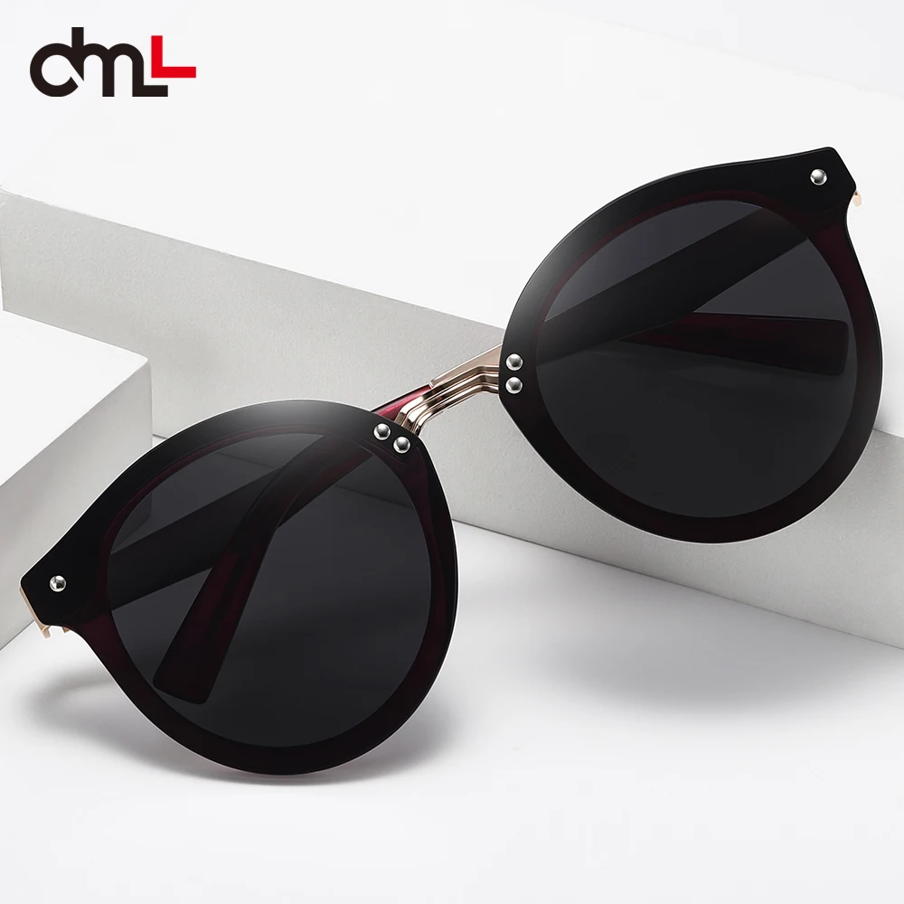 

DML Brand Women's Sunglasses Oval Metal Frame Men's Sunglasses UV400 Classic Aviator TR Sunglasses