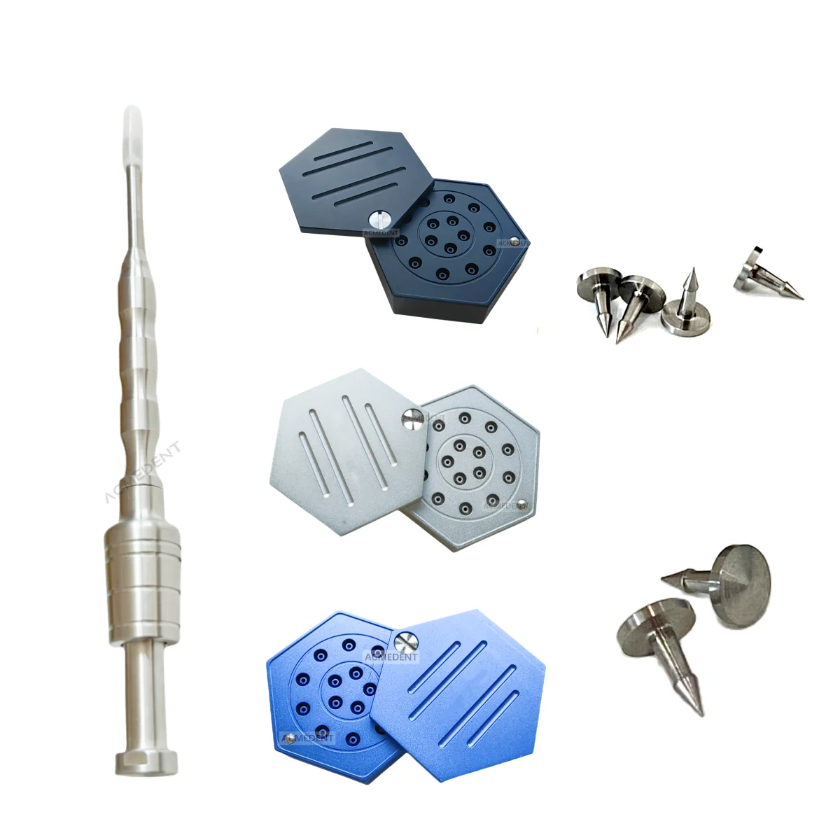 

Dental GBR Bone TAC Pins Gun Tacks Membrane Guide Straight Auto Tacker Titanium