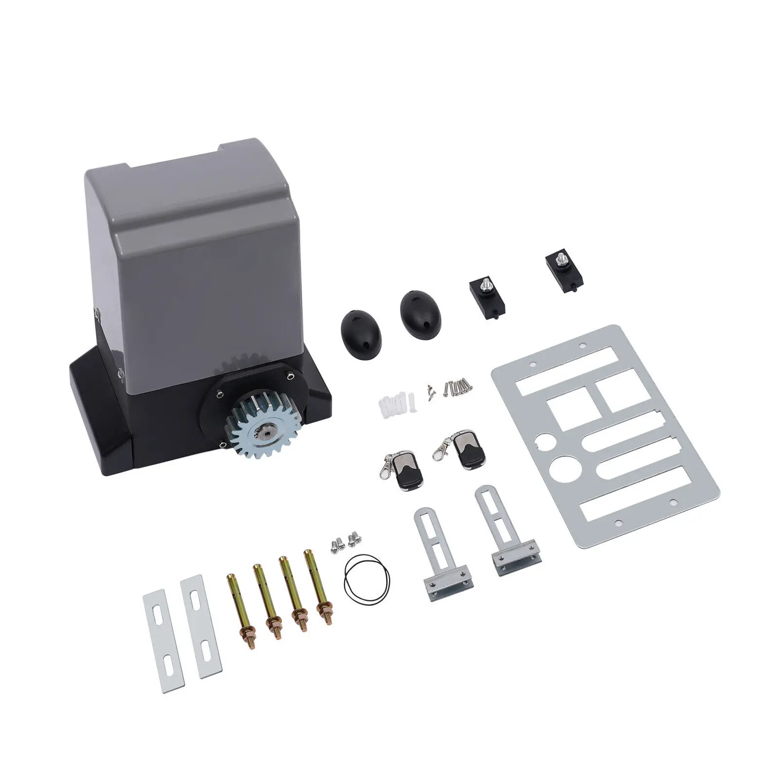 Electric Automatic Sliding Gate Opener Motor Driveway Security Kit 550W 1200Kg