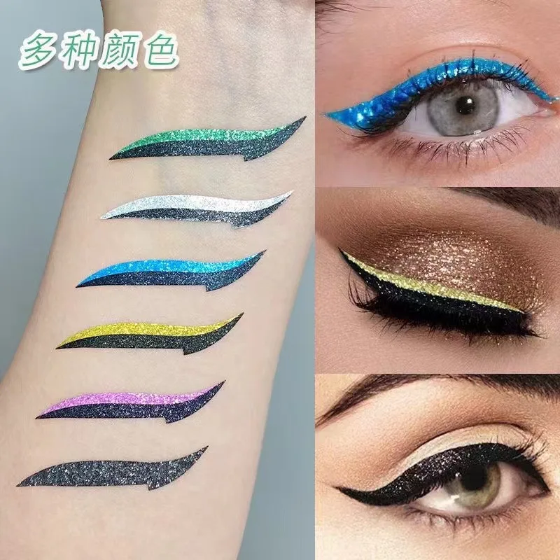 Stage Makeup Party Nightclub Eye Makeup Stickers Diamond Eyelid Stickers Self Adhesive Eyelash Stickers