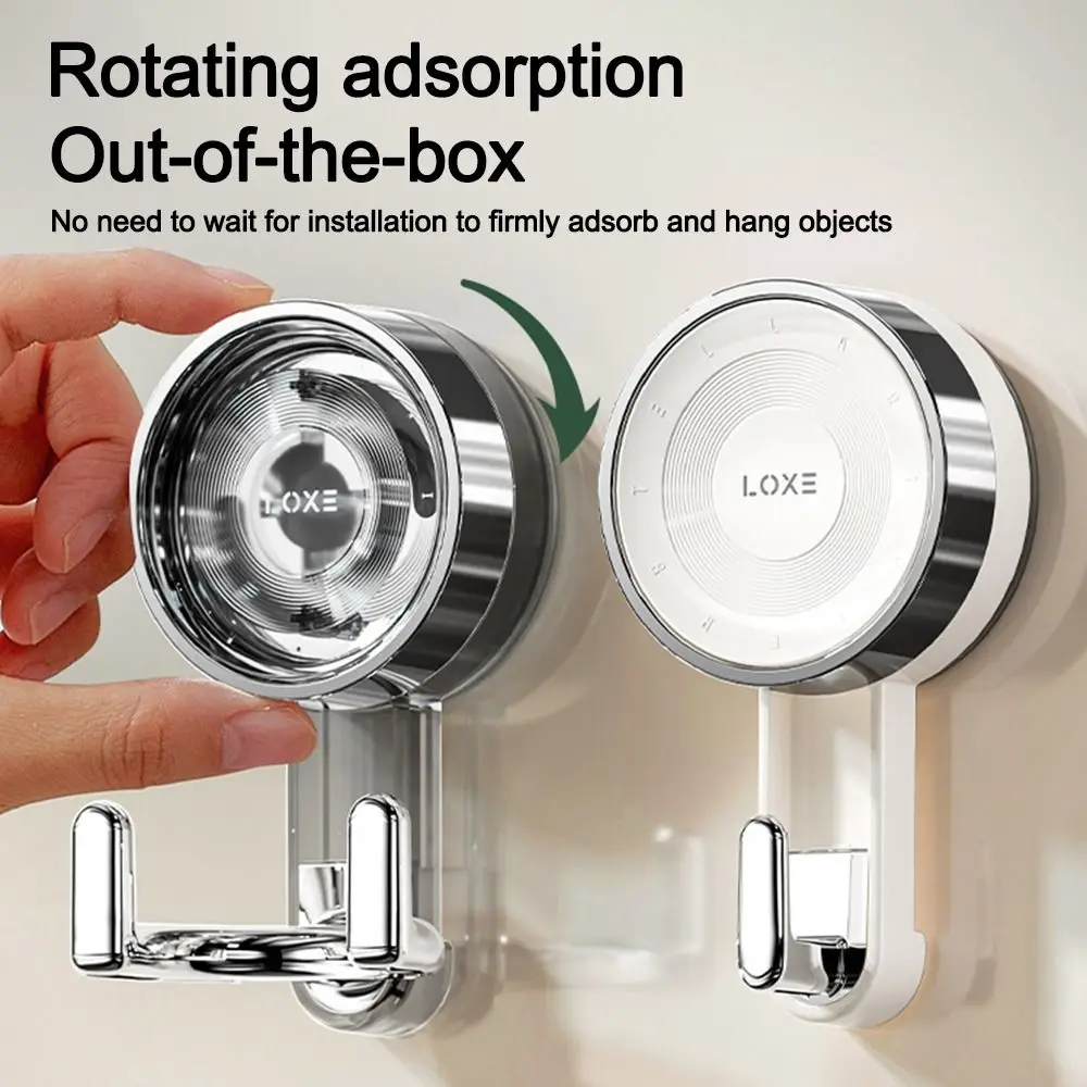 

New Reusable Suction Cup Hooks Multifunctional Removable Towel Hanger Bathroom Hooks Home Organizer