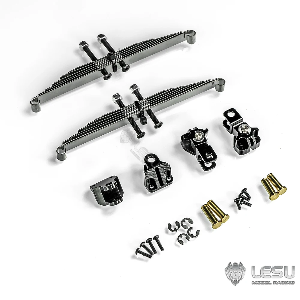 LESU RC Model Truck Power Front Axle Leaf Spring Front Suspension X-8011 For Tamiya 1/14 RC Tractor Truck Parts Accessories