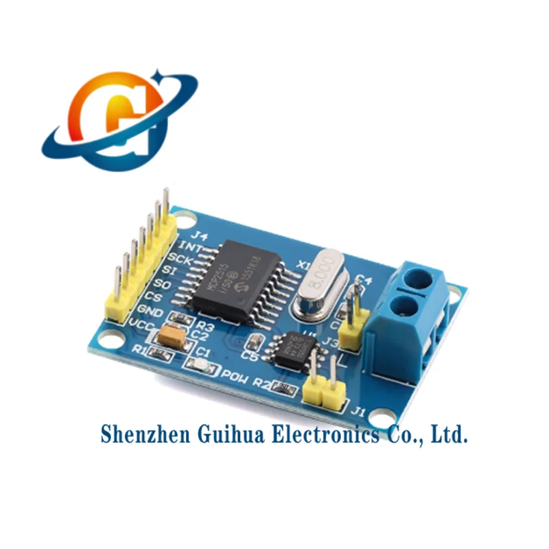 1pcs MCP2515 CAN bus module TJA1050 receiver SPI protocol 51 microcontroller program development board