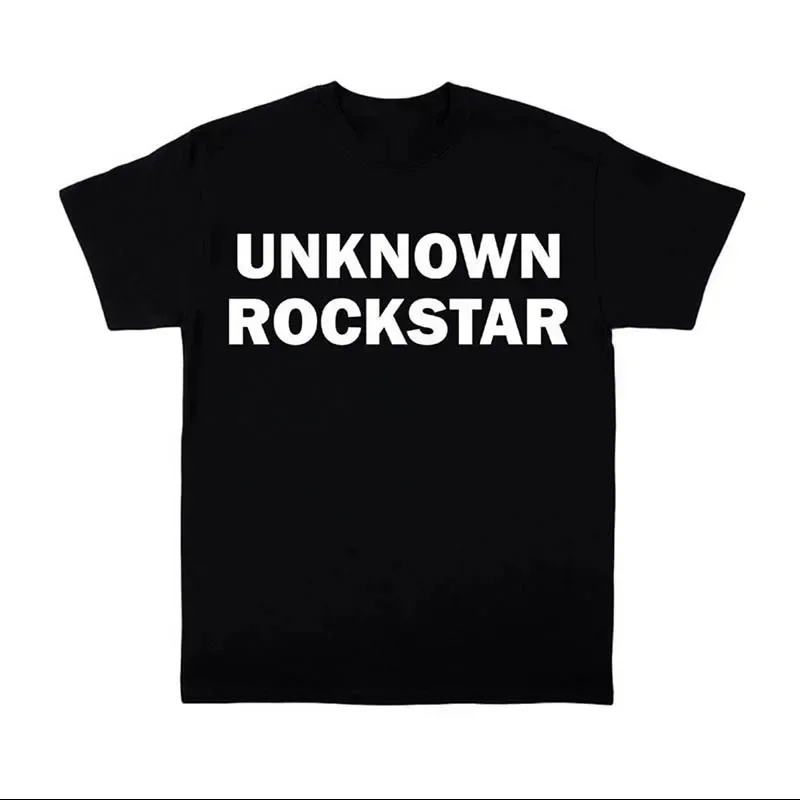 UNKNOWN ROCKSTAK Letter Graphic T-shirts 2024 New High Quality Pure Cotton Short Sleeves Summer Casual Breathable T-shirts