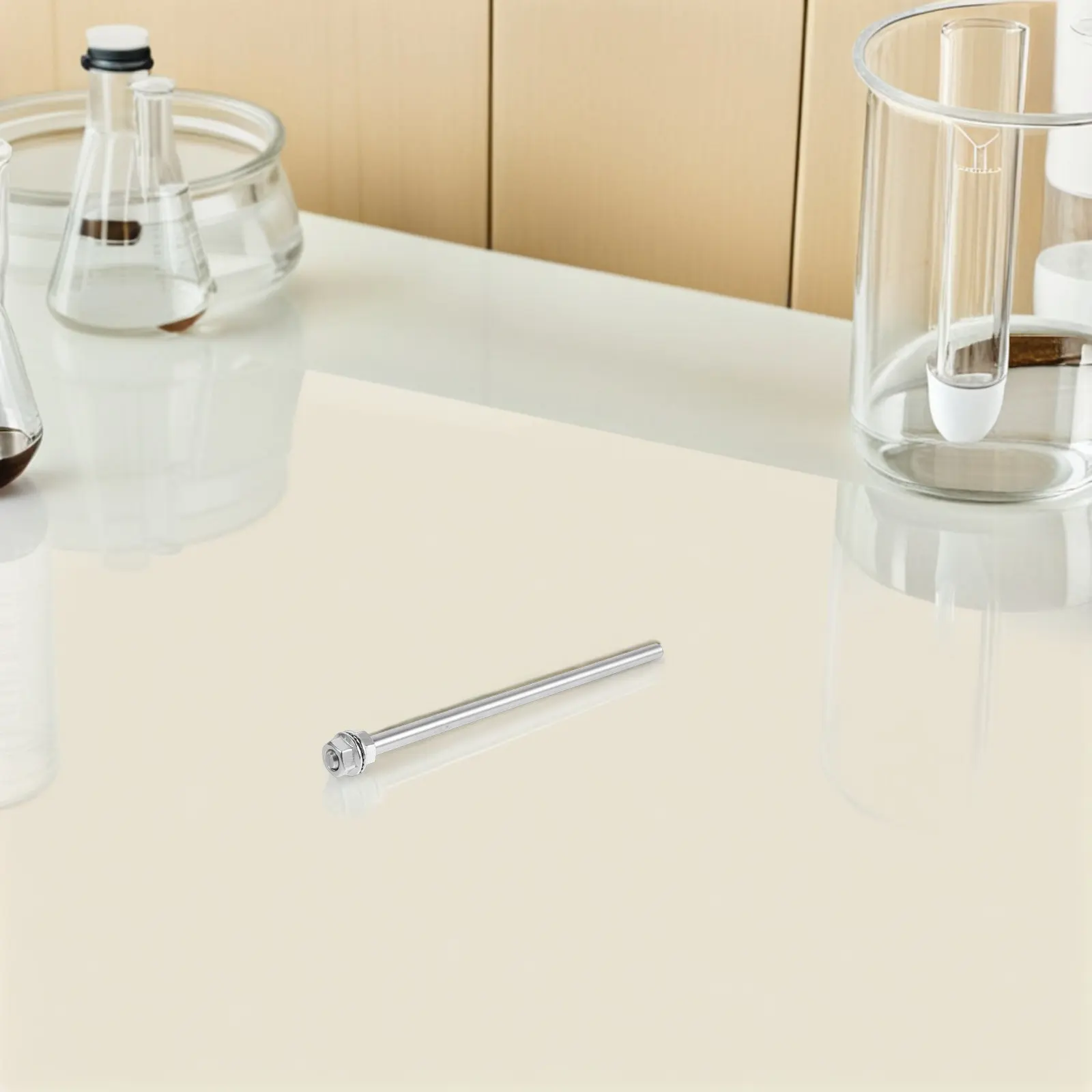 Stainless Steel Mixing Paddle Rod Lab Overhead Stirrer 20Cm Replacement Shaft for Efficient Chemical Dispersion Stainless Mixer
