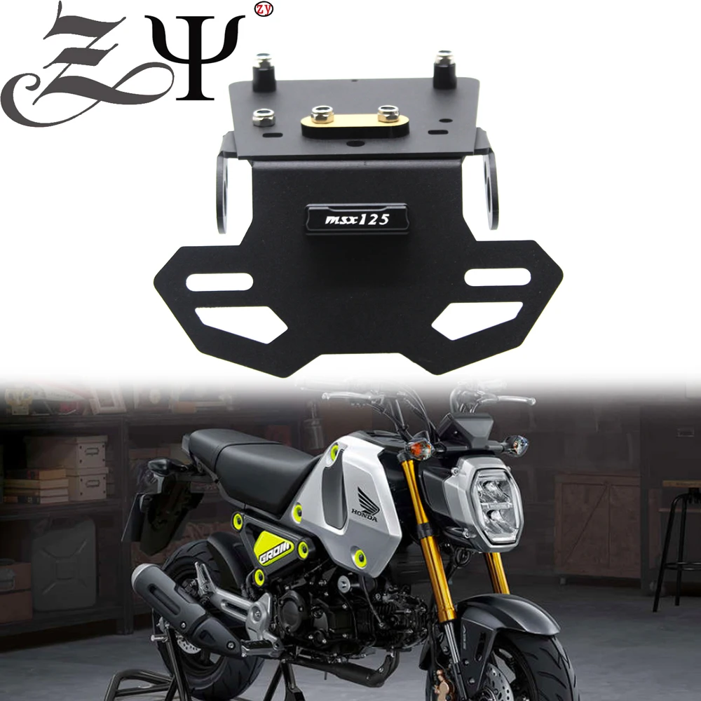 

Motorcycle CNC Tail Tidy Bracket LED Light Fender Eliminator License Plate Holder For HONDA MSX 125 Grom 2021 2022 MSX125