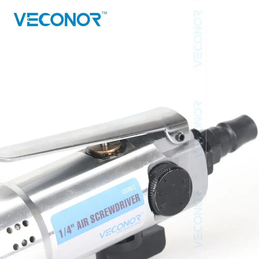 1/4" Square Drive Air Power Screwdriver Set Pneumatic Tools Gun For Screwdriving High Torque Industrial Standard