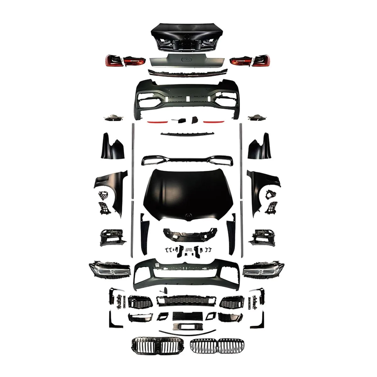 

TYPY New Design 2022 G12 Style Full Body Kit for BMW 7 Series F02 09-15 Upgrade Exterior Accessories with Car Bumpers