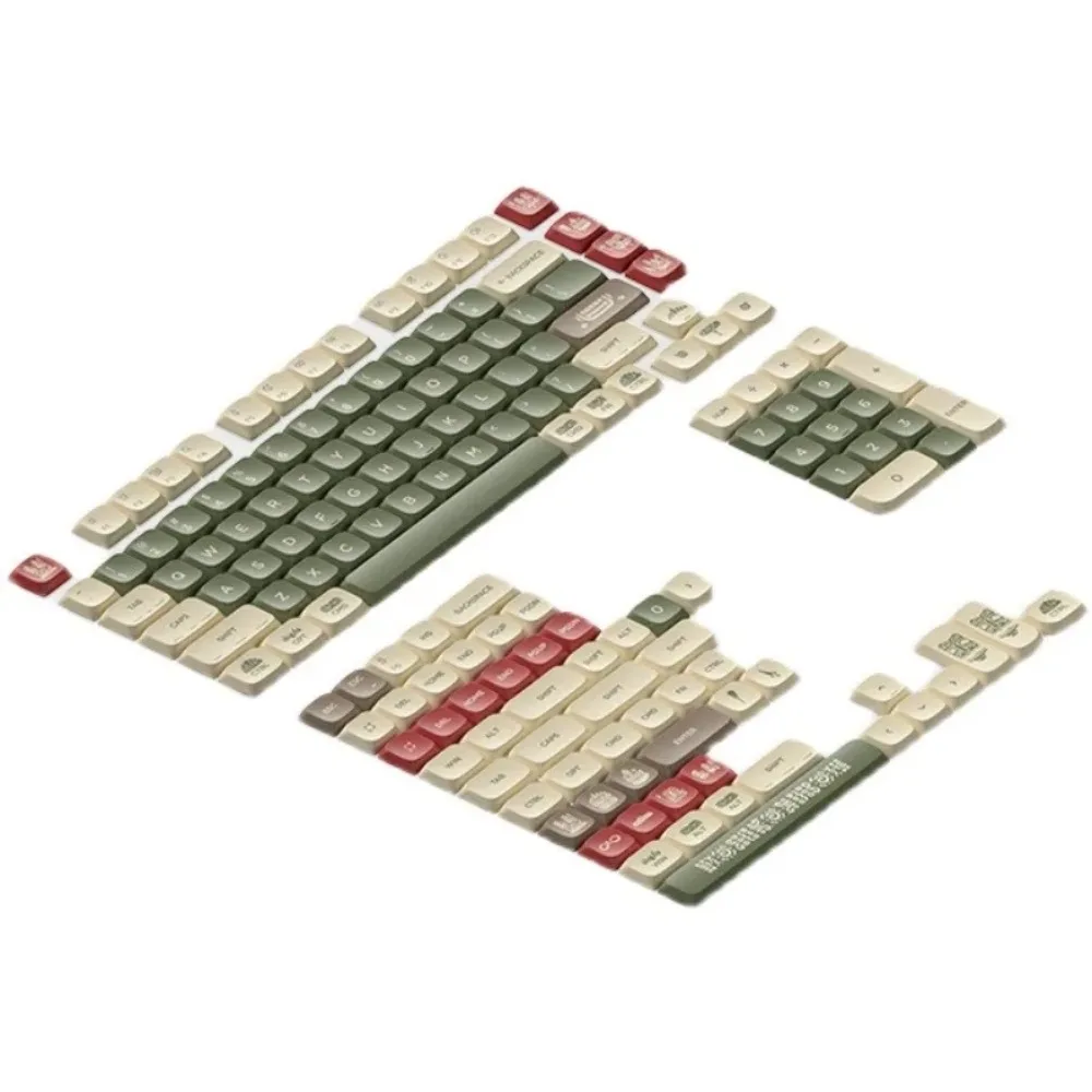 NuPhy Carved Prairie nSA Profile Keycaps Low Profile PBT Dye Sublimation for Air75 Air75 V2 Mechanical Keyboard Accessories