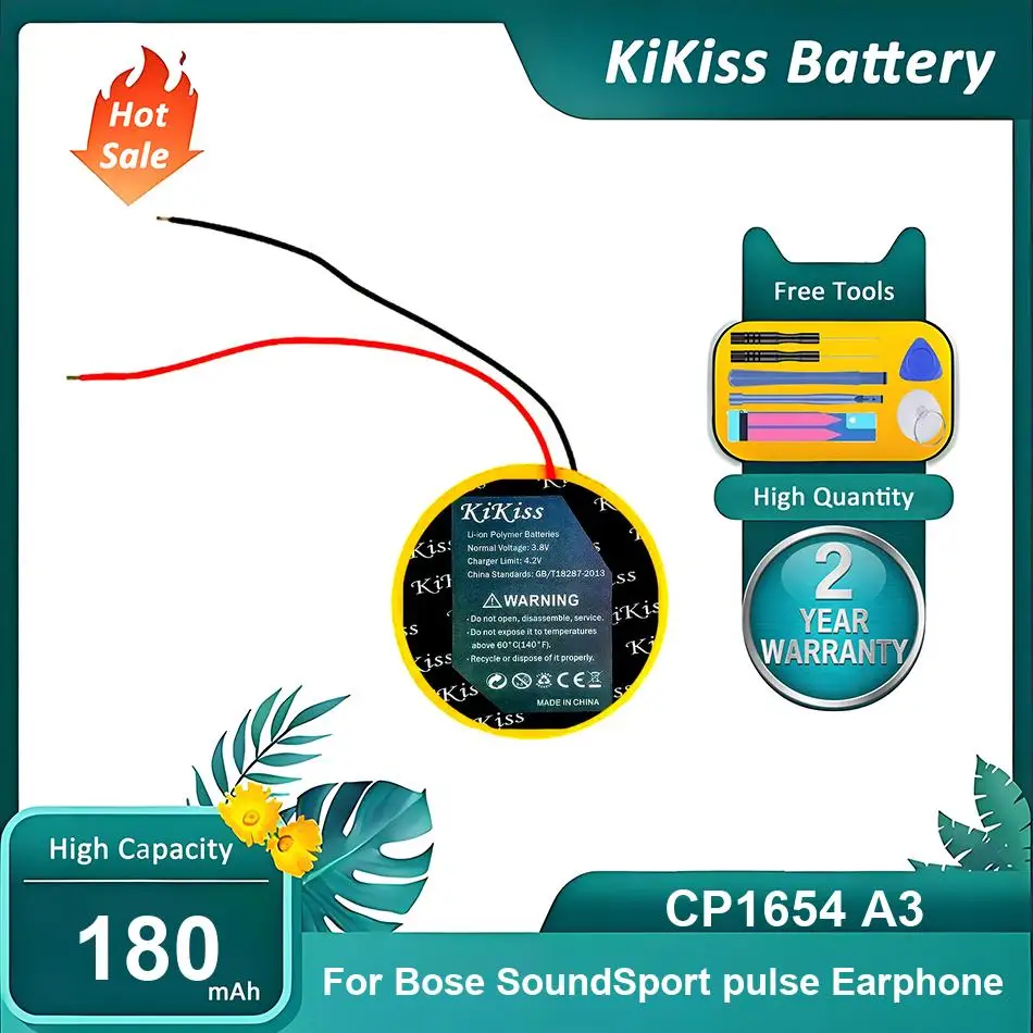 Аккумулятор для мобильного телефона CP1654 A3 для наушников Bose SoundSport pulse, новые батареи, с инструментами