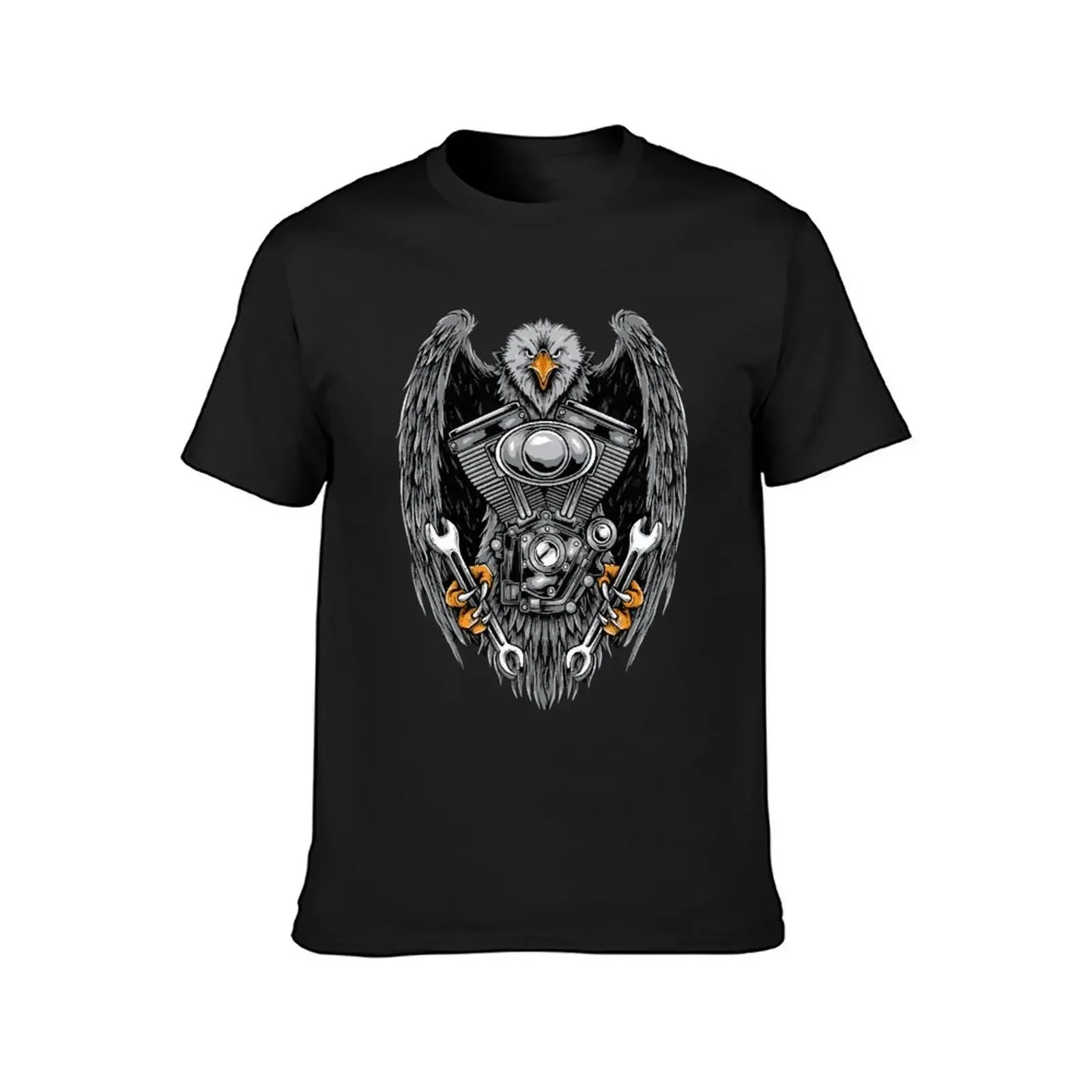 Riders machine Wings T-Shirt man t shirt sweat aesthetic clothes vintage clothes heavyweight t shirts for men