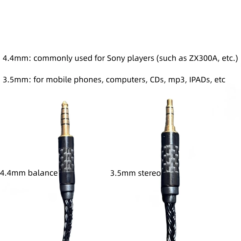 XSL single crystal copper silver plated upgrade wire connection balance wire suitable for SONY MDR-1A 1000XM3 XM4 XM5 MSR5 MSR7