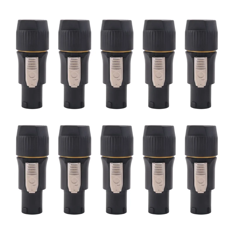 

HLZS-10 шт. NAC3FX-W NAC3MX-W 3-контактный разъем с настоящей фиксацией, разъем PA66, материал IP65, водонепроницаемые, 10 гнездовых вилок