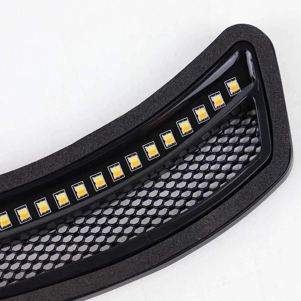 Atubeix AX-HT27, ABS Plastic, Front LED Turn Signal Lights, White DRL / Amber Turn Light - view 5