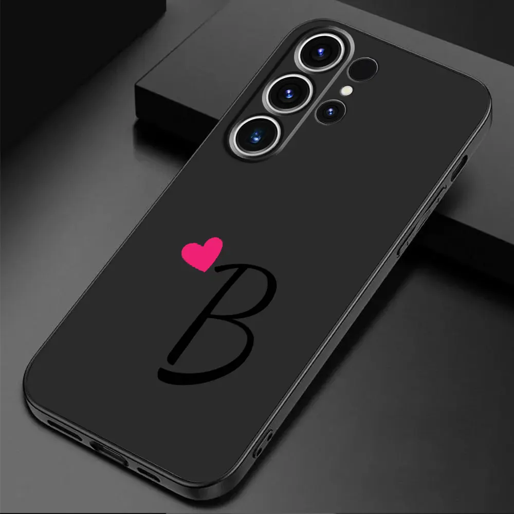 Etui na telefon Samsung Galaxy S20 S24 Ultra S21 5G S23 Ultra S22 Plus S21 FE Inicjał A-F Miłość Serce Pokrowiec dla par — zdjęcie 7
