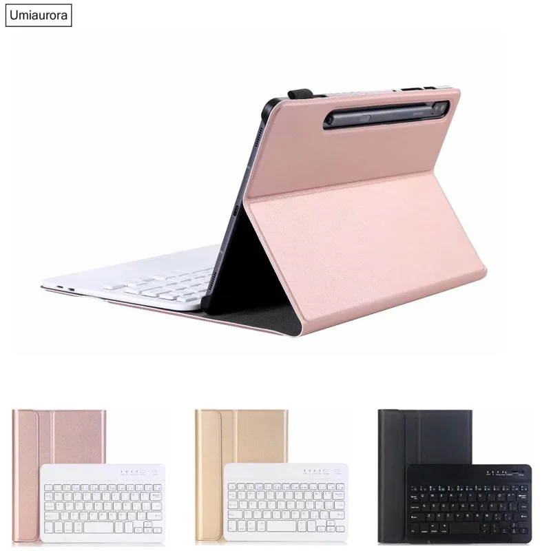 Keyboard Case for Samsung Galaxy Tab S7 FE Plus 5G 12.4 SM-T735 T975 T875 A 8 A7 S6 Lite 10.4 2020 Wireless Keyboard Stand Cover